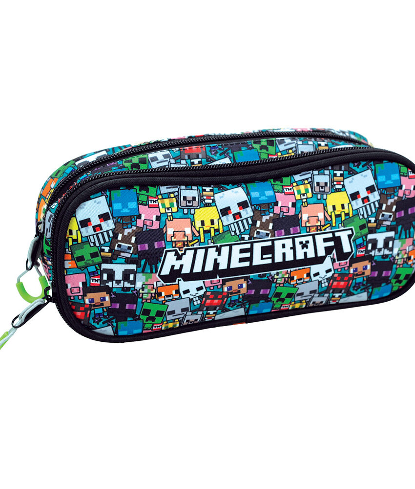 penar tip borseta minecraft cu 2 fermoare