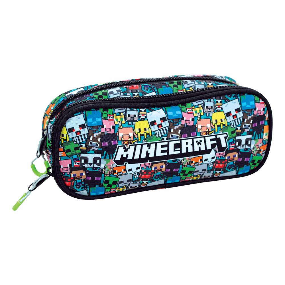 penar tip borseta minecraft cu 2 fermoare