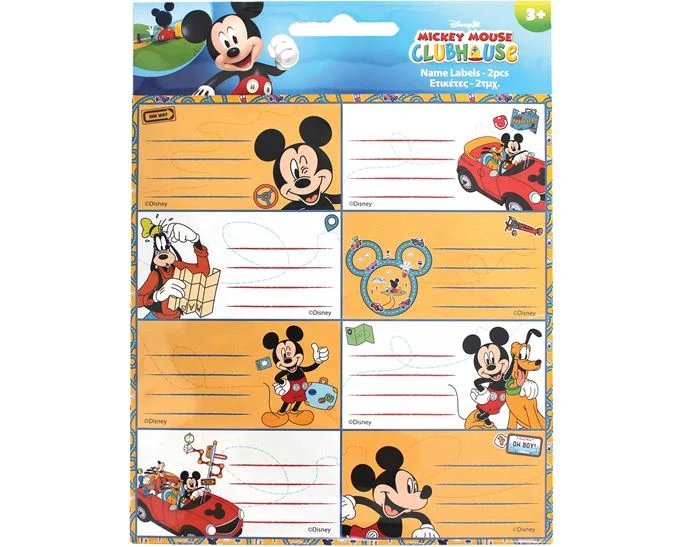 Etichete scolare Micky Mouse 16 etichete/set 773-00746