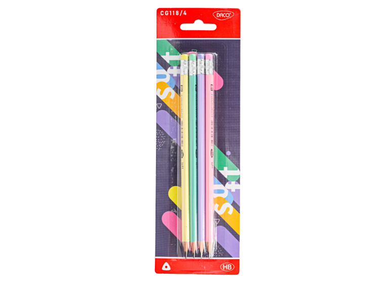 set 4 creioane grafit hb daco