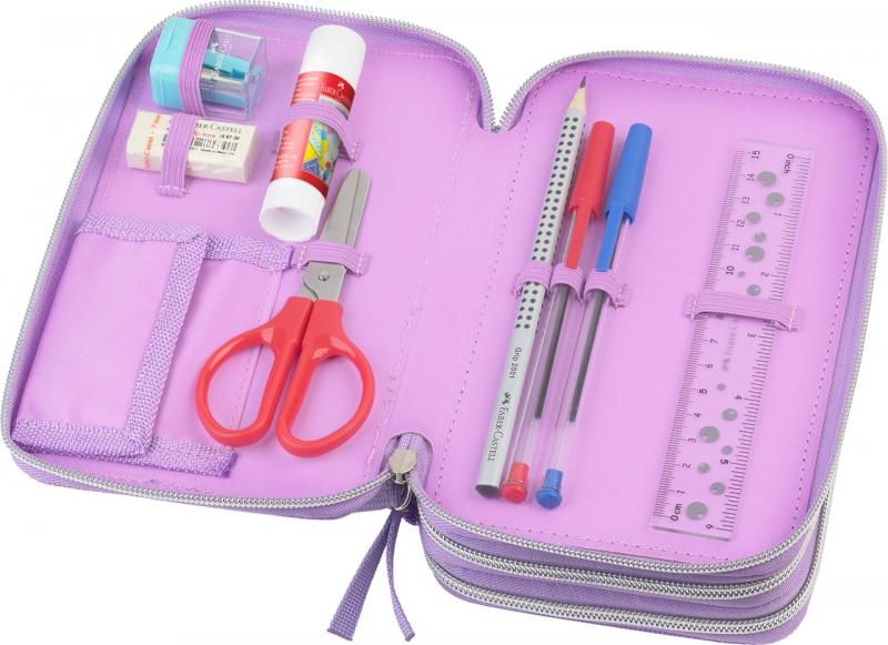 Penar echipat 3 fermoare Unicorn Faber Castell - imagine 2